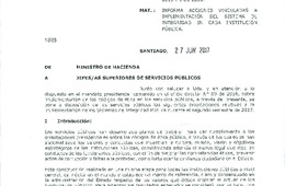 Of. Ord. N°1316/2017 del Ministerio de Hacienda