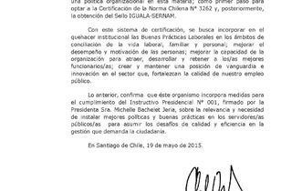 Carta de Compromiso por la Igualdad de Género