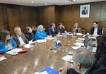 Imagen de la reunión de la Superintendenta de Seguridad Social con el Jurado del premio Suseso de excelencia en seguridad y salud laboral