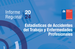 Imagen de la portada del informe impreso de estadísticas de accidentes del trabajo y enfermedades profesionales