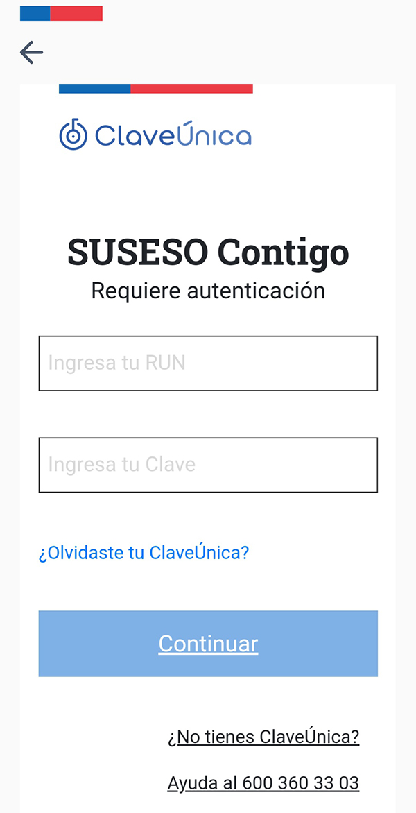 Login en clave única Login en clave única