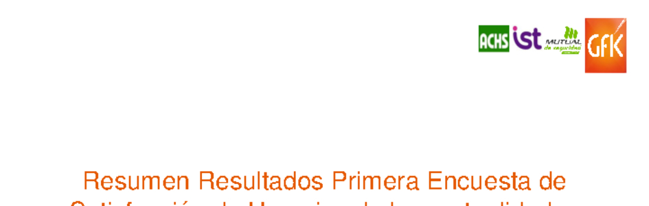 Primera Encuesta Percepción Mutualidades