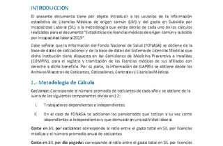 Metodología estadísticas generales de LM y SIL del año 2019