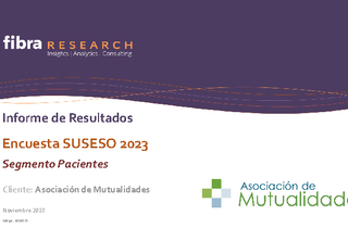 Quinta Encuesta Percepción Mutualidades. Segmento Pacientes
