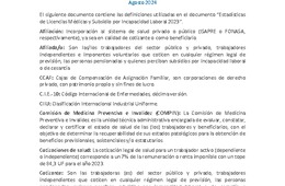 Glosario Estadísticas LM & SIL año 2023