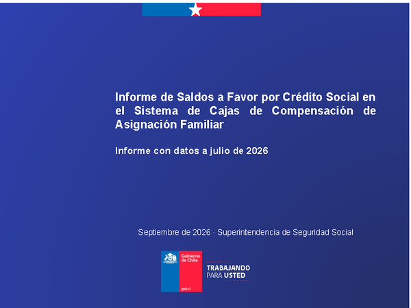 Informe mensual de Pagos en Exceso de Cajas de Compensación Julio 2026