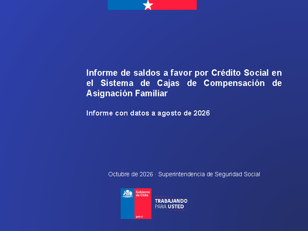 Informe mensual de Pagos en Exceso de Cajas de Compensación Agosto 2026