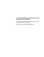 Los Andes: Estados financieros al 31 de diciembre de 2012