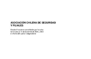 ACHS: Estados financieros consolidados al 31 de diciembre de 2024
