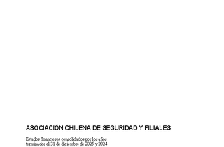 ACHS: Estados financieros consolidados al 31 de diciembre de 2025