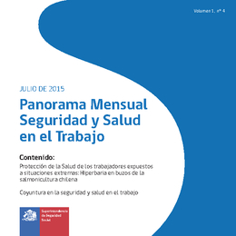 Panorama Mensual Seguridad y Salud en el Trabajo julio 2015