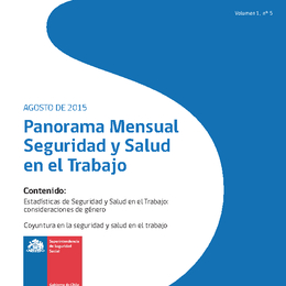 Panorama Mensual Seguridad y Salud en el Trabajo agosto 2015