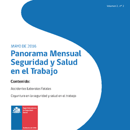 Panorama Mensual Seguridad y Salud en el Trabajo mayo 2016