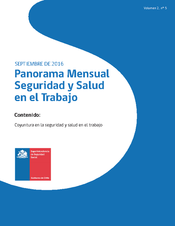Panorama Mensual Seguridad y Salud en el Trabajo septiembre&nbsp;2016