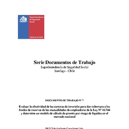 Informe Consolidado de Carteras de inversión de los Fondos de Reserva de las Mutualidades de Empleadores