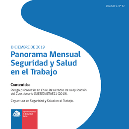 Panorama Mensual Seguridad y Salud en el Trabajo diciembre 2019.