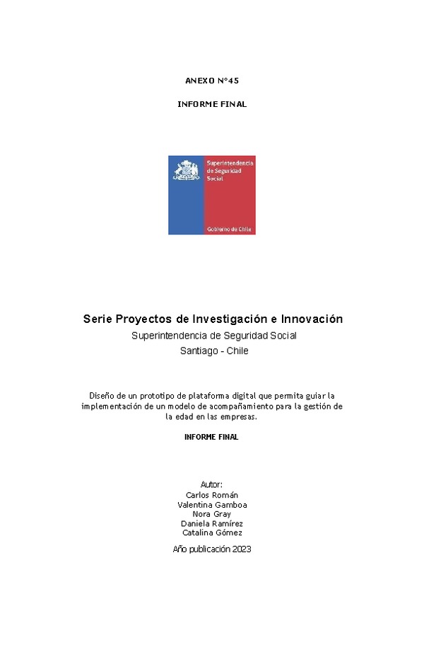 Diseño de un prototipo de plataforma digital que permita guiar la implementación de un modelo de acompañamiento para la gestión de la edad en las empresas.