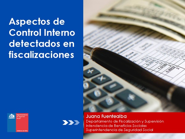 Aspectos de Control Interno detectados en fiscalizaciones