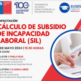 Cálculo de Subsidio de Incapacidad Laboral (SIL)
