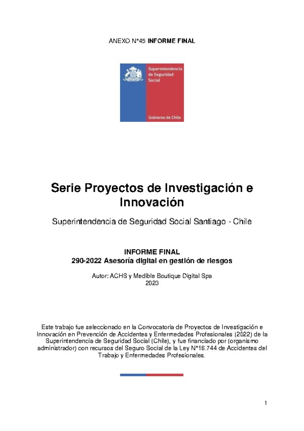 Asesoría digital en gestión de riesgos