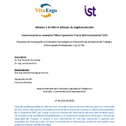 Mesa Ergonómica Triaxial Multimanipulación.