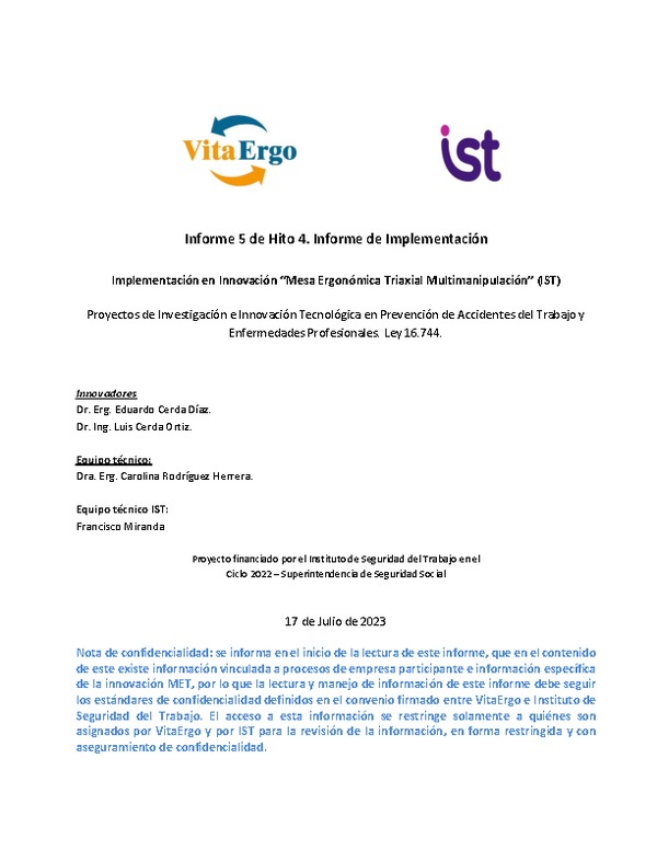 Mesa Ergonómica Triaxial Multimanipulación.