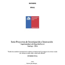 Diseño de un modelo de prevención de la violencia en el trabajo tipo II en empresas de servicios sociales que trabajan con niños, niñas y adolescentes