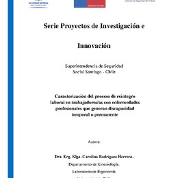 Caracterización del proceso de reintegro laboral en trabajadores/as con enfermedades profesionales que generan discapacidad temporal o permanente.