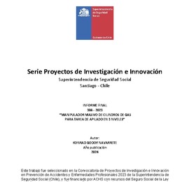 Manipulador masivo de cilindros de gas para tarea de apilado en 3 niveles