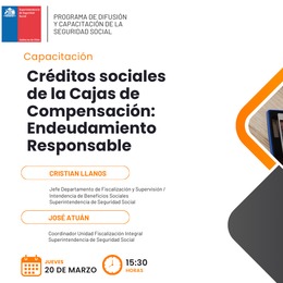 Créditos sociales de las CCAF y endeudamiento responsable