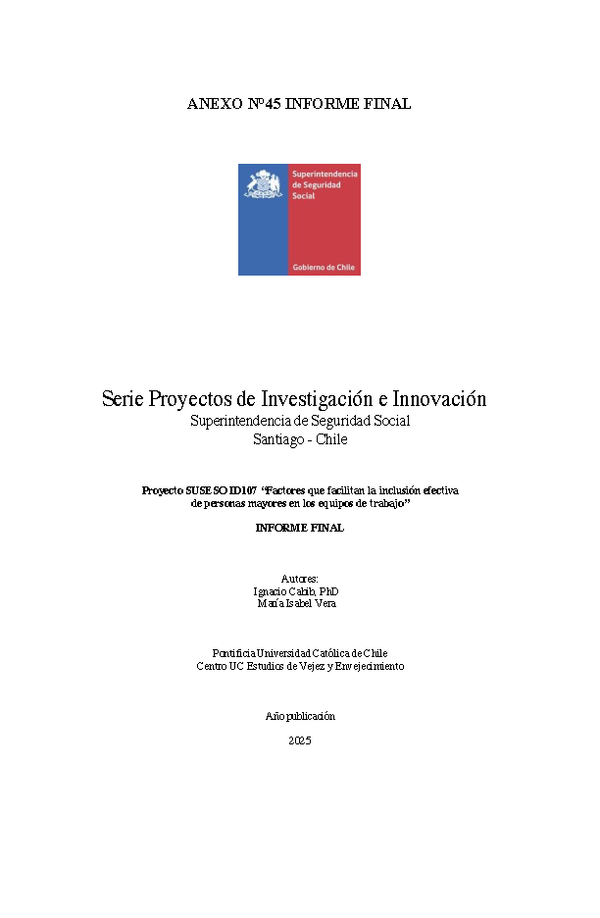 Factores que facilitan la inclusión efectiva de personas mayores en los equipos de trabajo