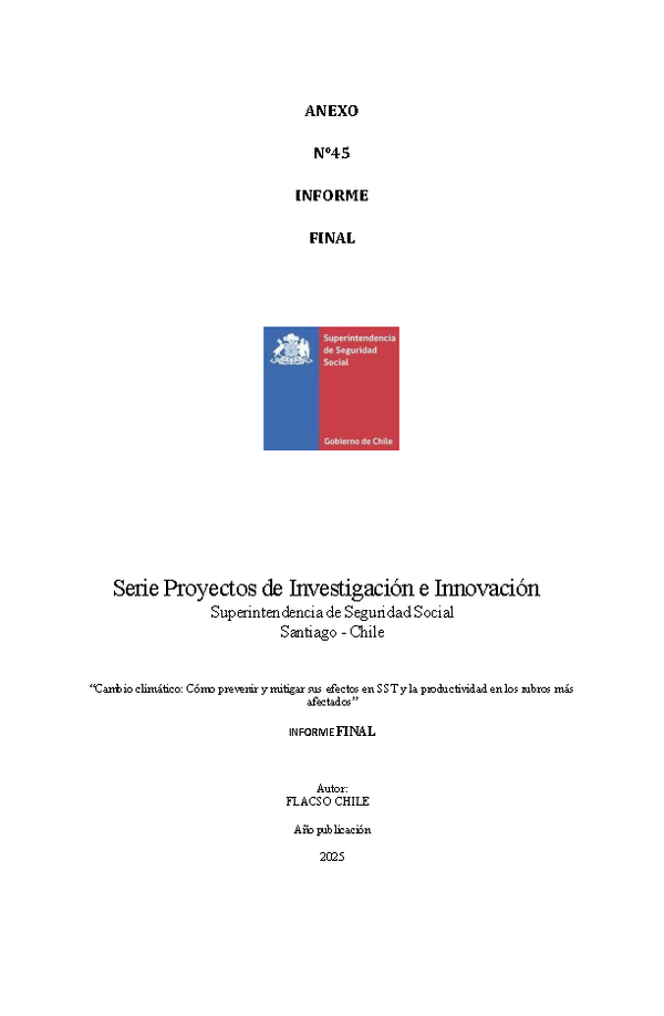 Cambio climático: Cómo prevenir y mitigar sus efectos en SST y la productividad en los rubros más afectados