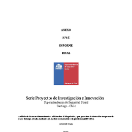 Análisis de factores determinantes, adicionales al diagnóstico, que permitan la detección temprana de casos de larga estadía mediante un modelo econométrico de predicción
