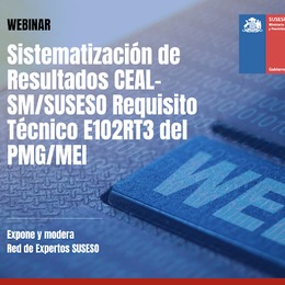 Sistematización de Resultados CEAL-SM/SUSESO Requisito Técnico E1O2RT3 del PMG/MEI