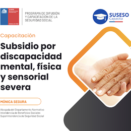Subsidio por discapacidad mental, física y sensorial severa.