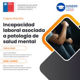 Incapacidad laboral asociada a patología de salud mental