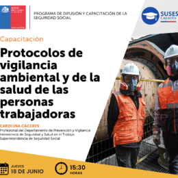 Protocolos de vigilancia ambiental y de la salud de las personas trabajadoras