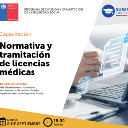 Normativa y tramitación de licencias médicas